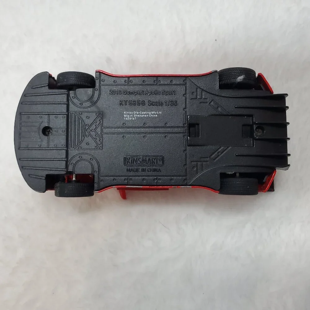 Red Gumpert Apollo Sport Pull Back Car Toy Kinsmart 5